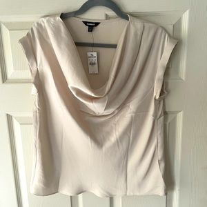 NWT** Express Cowl Neck Satin Blouse